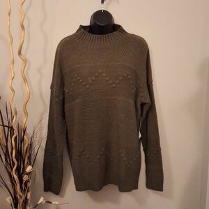 PINK CLOVER NWT Super warm and cozy size large cable knit